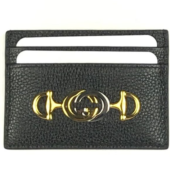 Gucci Zumi Horse-bit Card Case in Black - Picture 1 of 4
